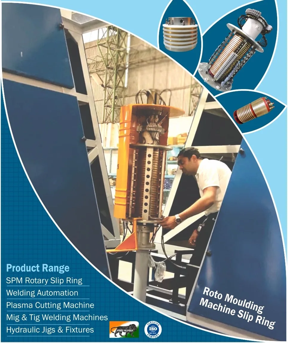 Roto moulding machine slip ring version 2